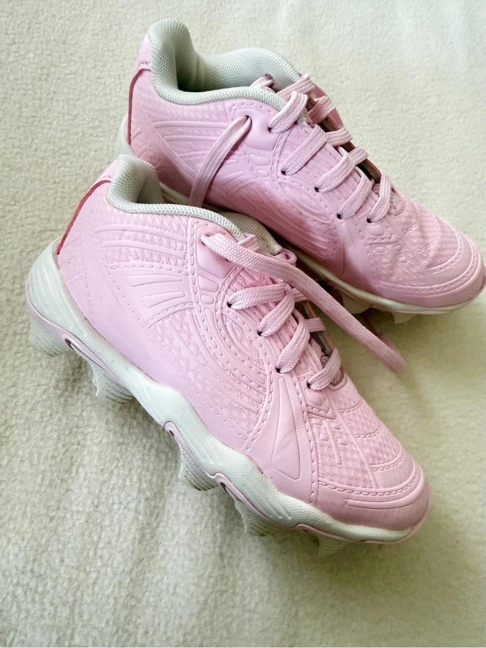 Under Armour Pink Youth Kids Softball Baseball Cleats Size 12K